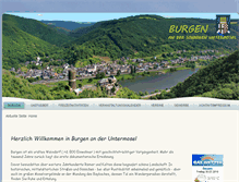 Tablet Screenshot of burgen-untermosel.de